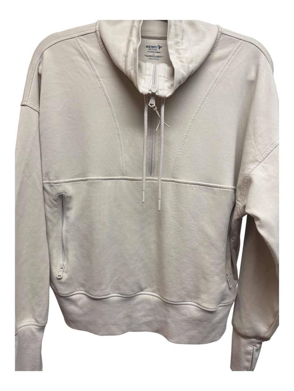 Old Navy Active Dynamic Fleece Half Zip Sweatshirt - Size XL, WISHBONE